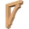 Ekena Millwork Balboa Arts and Crafts Smooth Bracket w/ Offset Brace, Western Red Cedar, 7 1/2"W x 36"D x 44"H BKT0806X36X44BOA03SWR - alternate 1